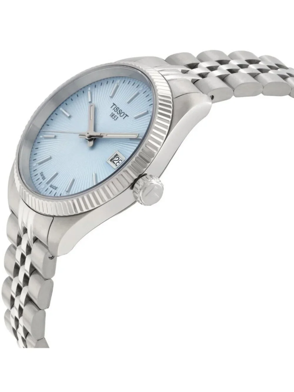 NWT Tissot Ballade Quartz Ice Blue Ladies Watch